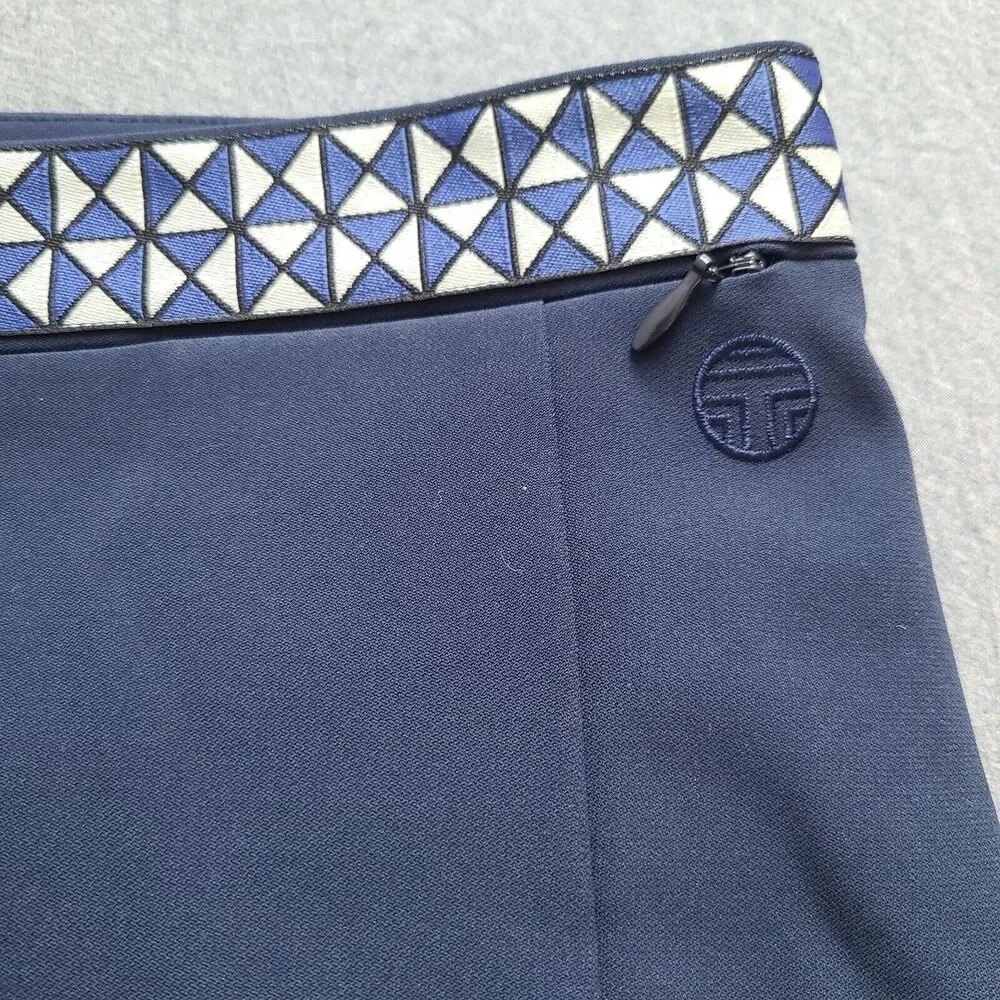 Tory Burch Sport Twill Skort Sz 14 Navy Blue Tennis Skirt Pleaded new
